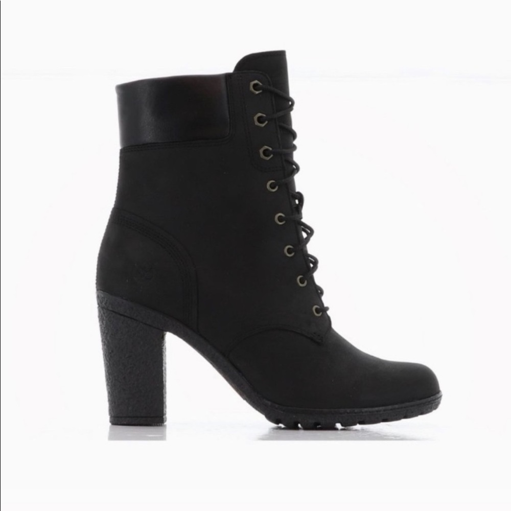 Timberland Leather Lace-Up Tractor Platform Boots - Picture 1 of 16